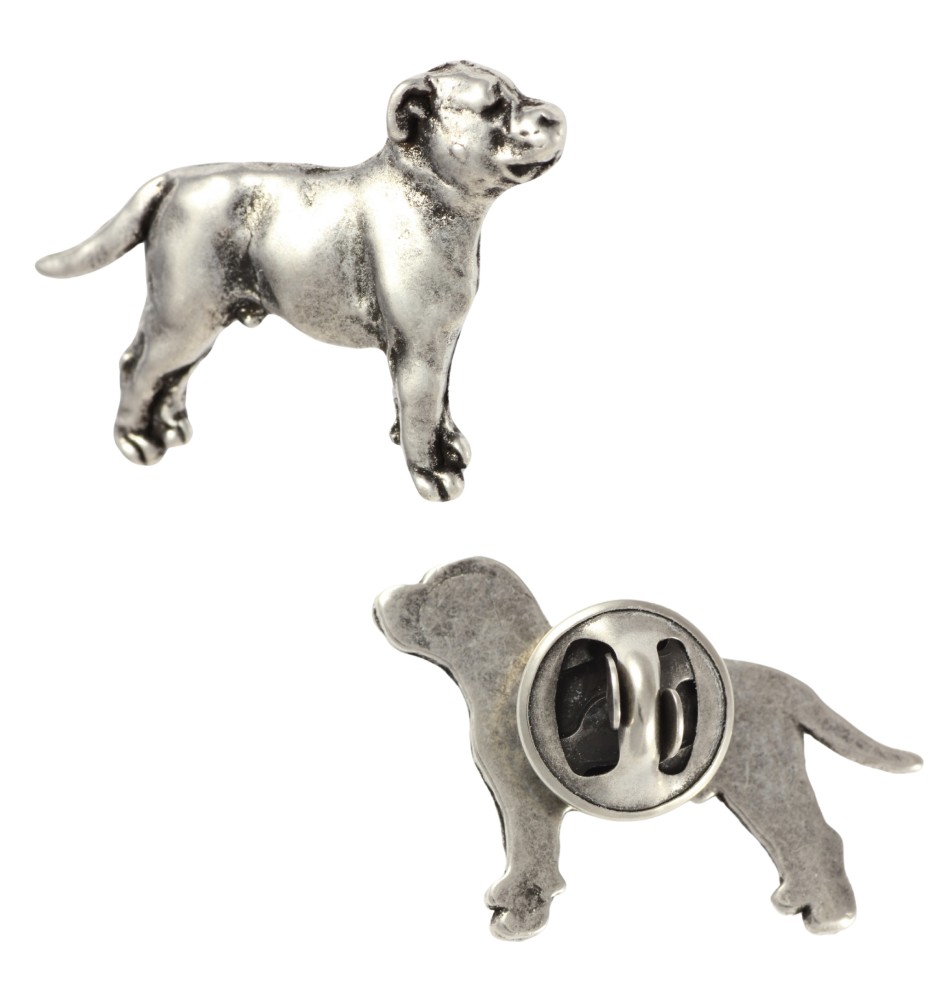 Staffordshire Bull Terrier pin posrebrzony Art-Dog